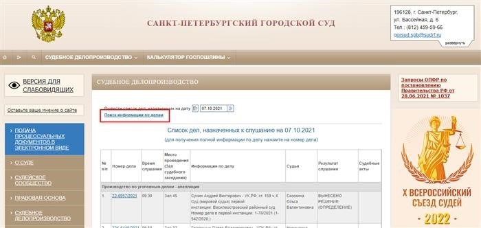 Узнать судебное решение онлайн по фамилии