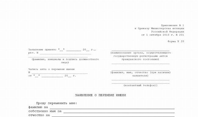 Оформление документов для смены фамилии