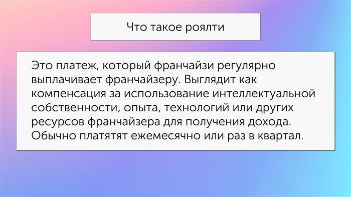 Что такое лицензионное вознаграждение?